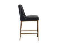 Sunpan Leighland Counter Stool - Castillo Cream / Coal Black / Havana Dark Brown / Overcast Grey / Light Grey
