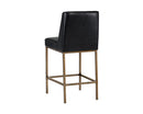 Sunpan Leighland Counter Stool - Castillo Cream / Coal Black / Havana Dark Brown / Overcast Grey / Light Grey