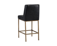 Sunpan Leighland Counter Stool - Castillo Cream / Coal Black / Havana Dark Brown / Overcast Grey / Light Grey