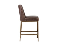 Sunpan Leighland Counter Stool - Castillo Cream / Coal Black / Havana Dark Brown / Overcast Grey / Light Grey