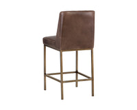Sunpan Leighland Counter Stool - Castillo Cream / Coal Black / Havana Dark Brown / Overcast Grey / Light Grey
