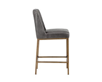 Sunpan Leighland Counter Stool - Castillo Cream / Coal Black / Havana Dark Brown / Overcast Grey / Light Grey