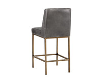 Sunpan Leighland Counter Stool - Castillo Cream / Coal Black / Havana Dark Brown / Overcast Grey / Light Grey