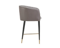 Sunpan Asher Counter Stool - Flint Grey and Napa Taupe / Sparrow Grey and Napa Black