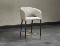Sunpan Asher Counter Stool - Flint Grey and Napa Taupe / Sparrow Grey and Napa Black