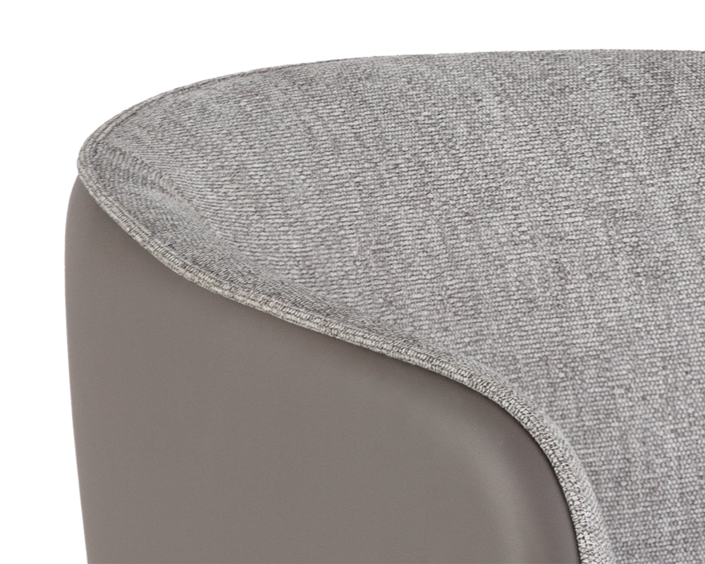 Sunpan Asher Counter Stool - Flint Grey and Napa Taupe / Sparrow Grey and Napa Black