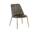 Sunpan Dover Dining Chair - Bravo Portabella and Sparrow Grey / Napa Stone and Polo Club Stone