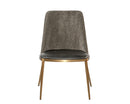 Sunpan Dover Dining Chair - Bravo Portabella and Sparrow Grey / Napa Stone and Polo Club Stone
