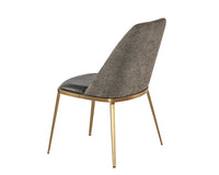 Sunpan Dover Dining Chair - Bravo Portabella and Sparrow Grey / Napa Stone and Polo Club Stone