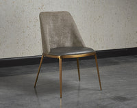 Sunpan Dover Dining Chair - Bravo Portabella and Sparrow Grey / Napa Stone and Polo Club Stone