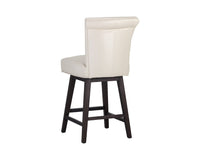 SUNPAN Hamlet Swivel Counter Stool - Castillo Cream/Havana Dark Brown