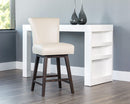 SUNPAN Hamlet Swivel Counter Stool - Castillo Cream/Havana Dark Brown