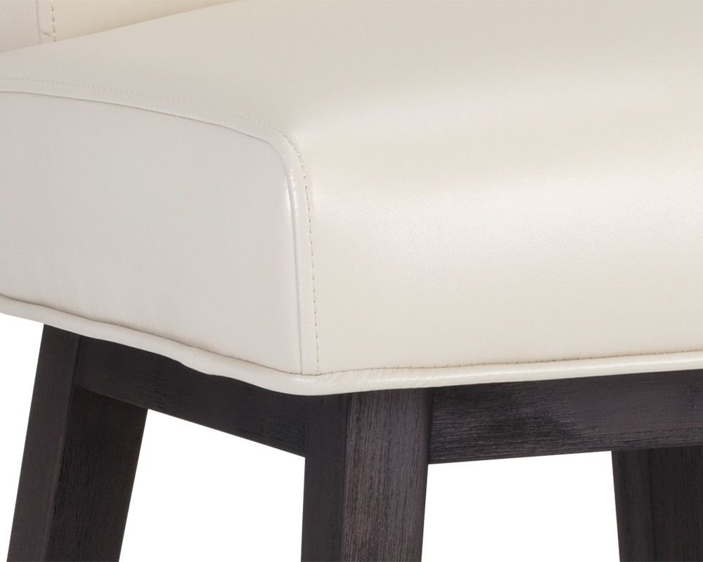 SUNPAN Hamlet Swivel Counter Stool - Castillo Cream/Havana Dark Brown