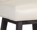 SUNPAN Hamlet Swivel Counter Stool - Castillo Cream/Havana Dark Brown