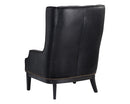 Sunpan Biblioteca Lounge Chair in Coal Black/Tobacco Tan