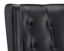 Sunpan Biblioteca Lounge Chair in Coal Black/Tobacco Tan