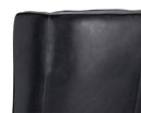 Sunpan Biblioteca Lounge Chair in Coal Black/Tobacco Tan