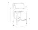 Sunpan Hayden Counter Stool - Autumn Orange/Bravo Cream/Bravo Portabella/Marble/Metropolis Blue/Quarry