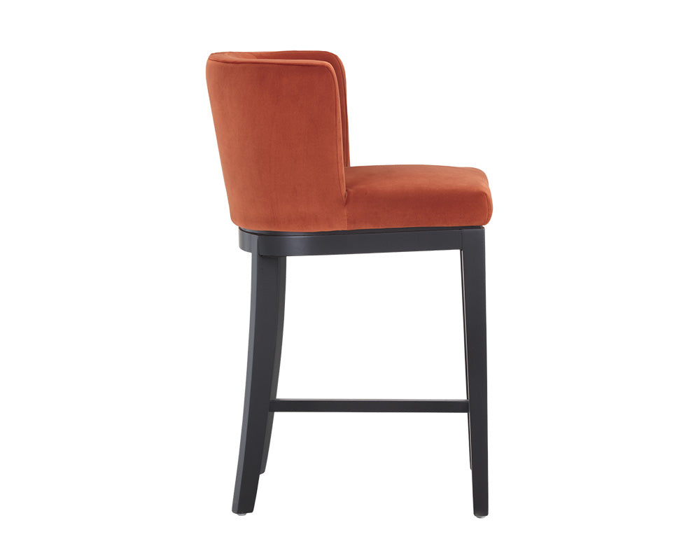 Sunpan Hayden Counter Stool - Autumn Orange/Bravo Cream/Bravo Portabella/Marble/Metropolis Blue/Quarry