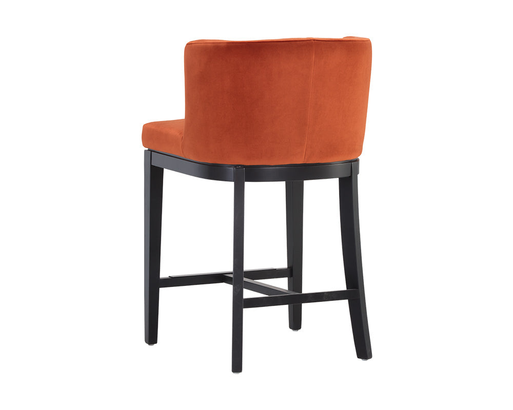 Sunpan Hayden Counter Stool - Autumn Orange/Bravo Cream/Bravo Portabella/Marble/Metropolis Blue/Quarry