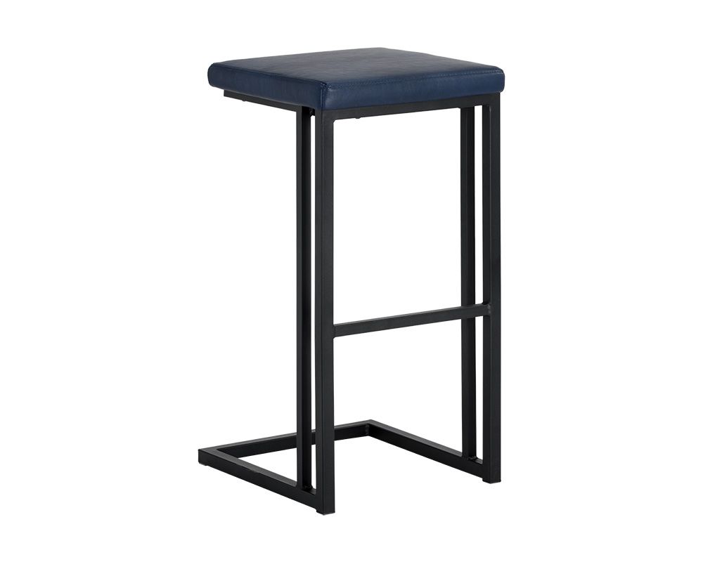 Sunpan Boone Barstool - Black - Bravo Admiral, Bravo Cognac, Bravo Cream, Champagne Gold - Onyx