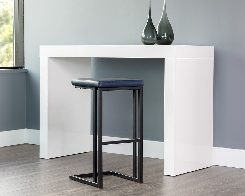 Sunpan Boone Barstool - Black - Bravo Admiral, Bravo Cognac, Bravo Cream, Champagne Gold - Onyx