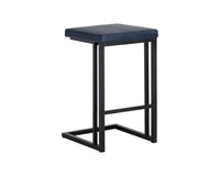 Sunpan Boone Counter Stool - Black - Bravo Admiral, Bravo Cognac, Bravo Cream, Champagne Gold - Onyx - Set of Two