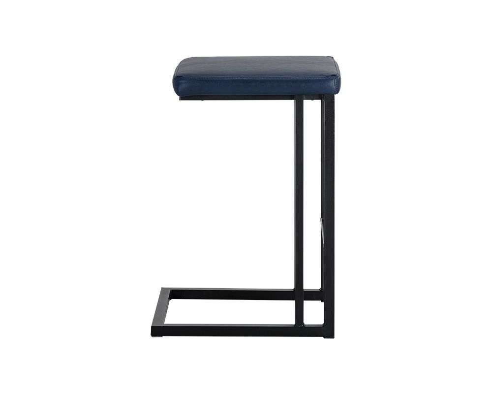 Sunpan Boone Counter Stool - Black - Bravo Admiral, Bravo Cognac, Bravo Cream, Champagne Gold - Onyx - Set of Two