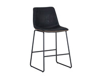 SUNPAN Cal Counter Stool - Antique Black, Brown, Grey - Set of TWO