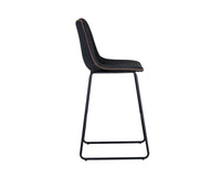SUNPAN Cal Counter Stool - Antique Black, Brown, Grey - Set of TWO