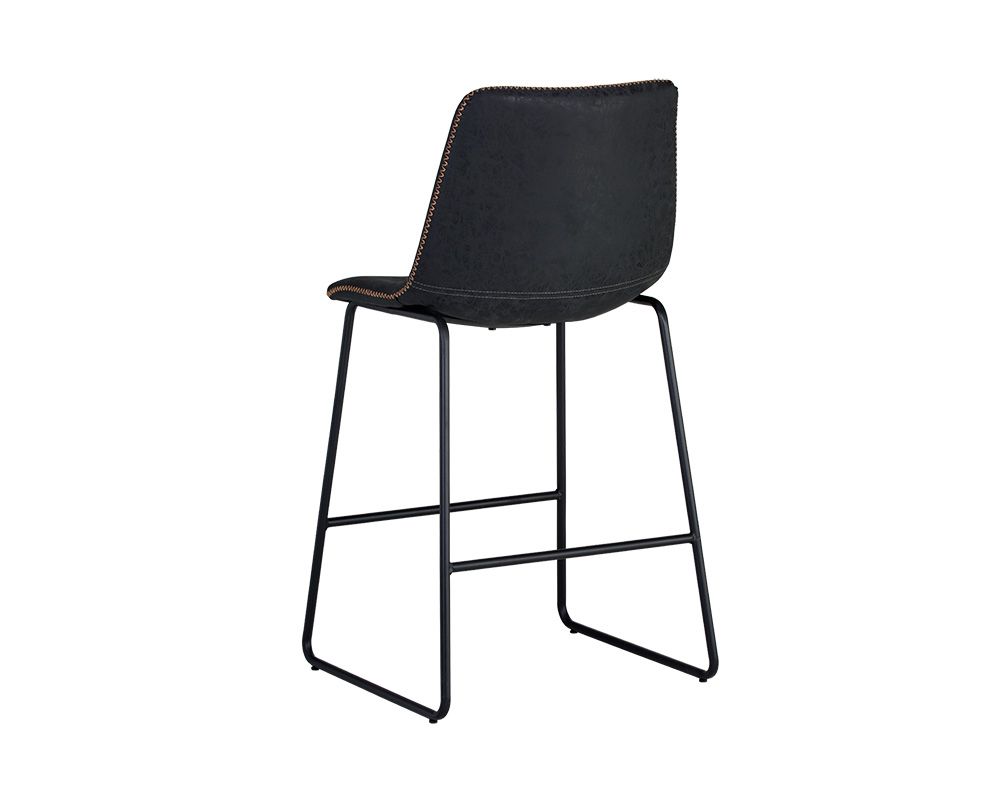 SUNPAN Cal Counter Stool - Antique Black, Brown, Grey - Set of TWO