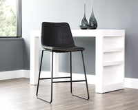 SUNPAN Cal Counter Stool - Antique Black, Brown, Grey - Set of TWO