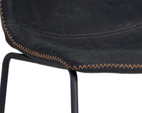 SUNPAN Cal Counter Stool - Antique Black, Brown, Grey - Set of TWO