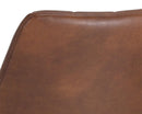 Sunpan Drew Dining Chair - Black - Bravo Cognac/Bravo Portabella/Light Grey - Set of Two
