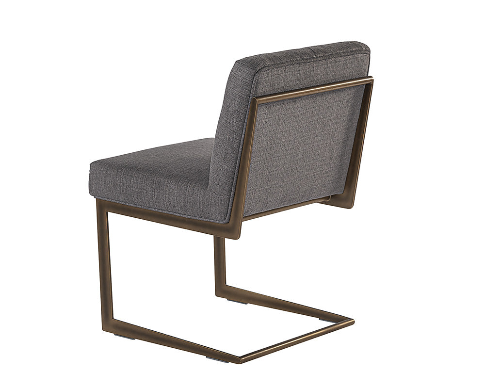 Sunpan Virelles Dining Chair - Bravo Black/Zenith Graphite Grey/Zenith Soft Grey