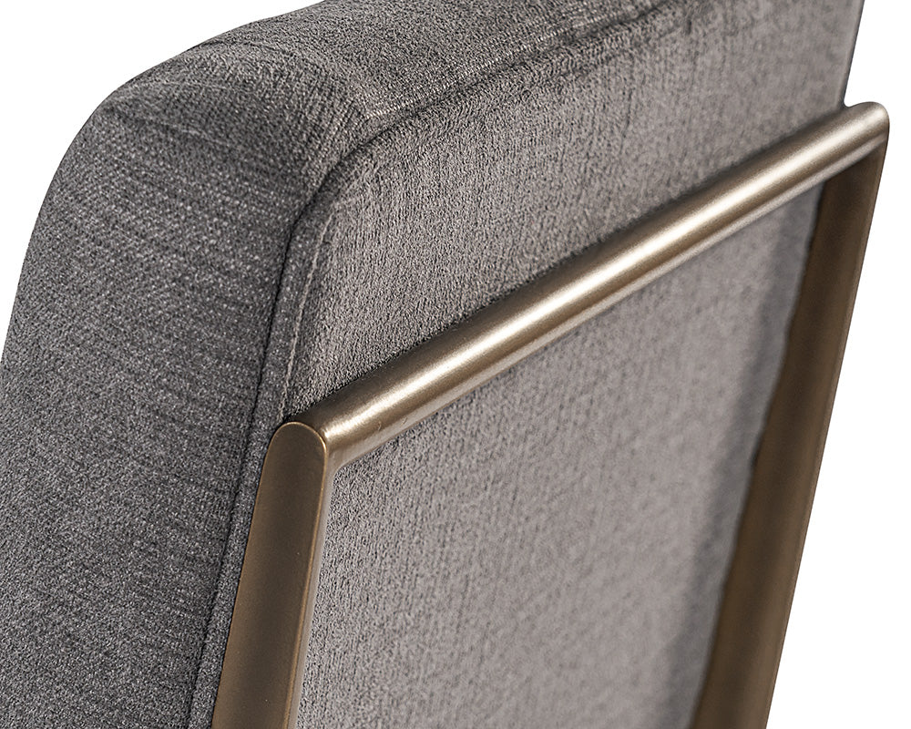 Sunpan Virelles Dining Chair - Bravo Black/Zenith Graphite Grey/Zenith Soft Grey