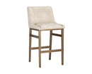 Sunpan Halden Barstool - Bravo Cream/Bravo Metal/Vintage Black/Vintage Blue/Vintage Cognac