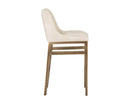 Sunpan Halden Barstool - Bravo Cream/Bravo Metal/Vintage Black/Vintage Blue/Vintage Cognac