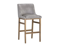 Sunpan Halden Barstool - Bravo Cream/Bravo Metal/Vintage Black/Vintage Blue/Vintage Cognac