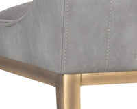 Sunpan Halden Barstool - Bravo Cream/Bravo Metal/Vintage Black/Vintage Blue/Vintage Cognac