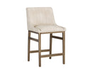 Sunpan Halden Counter Stool - Beige Linen/Bravo Cream/Bravo Metal/Vintage Black/Vintage Blue/Vintage Cognac