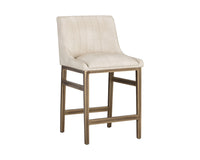 Sunpan Halden Counter Stool - Beige Linen/Bravo Cream/Bravo Metal/Vintage Black/Vintage Blue/Vintage Cognac