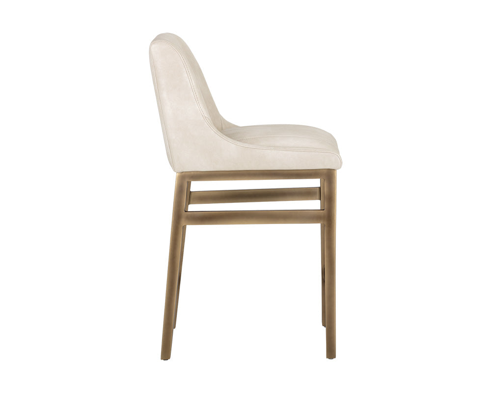 Sunpan Halden Counter Stool - Beige Linen/Bravo Cream/Bravo Metal/Vintage Black/Vintage Blue/Vintage Cognac