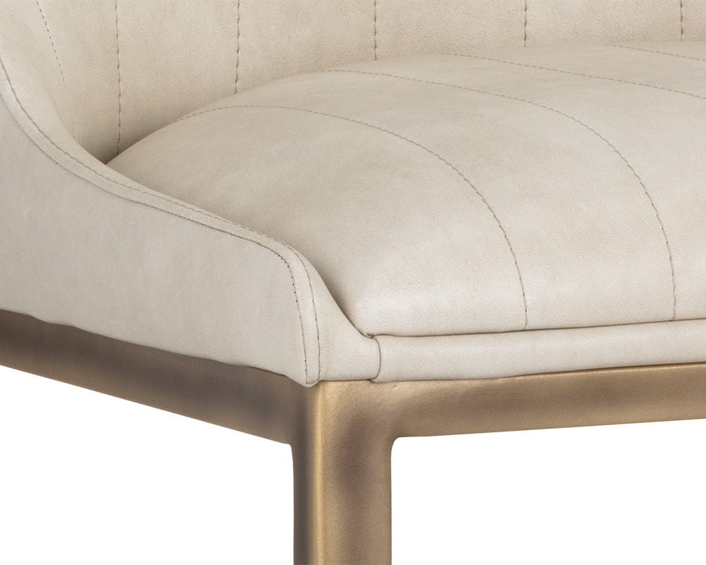 Sunpan Halden Dining Chair - Beige Linen/Bravo Cream/Bravo Metal/Vintage Black/Vintage Blue/Vintage Cognac-Set of Two