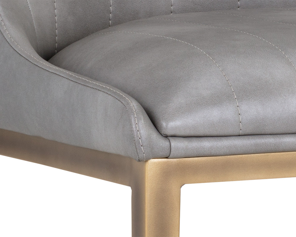Sunpan Halden Dining Chair - Beige Linen/Bravo Cream/Bravo Metal/Vintage Black/Vintage Blue/Vintage Cognac-Set of Two