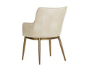 Sunpan Franklin Dining Armchair - Beige Linen/Bravo Cream/ Vintage Black/Vintage Blue