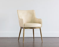 Sunpan Franklin Dining Armchair - Beige Linen/Bravo Cream/ Vintage Black/Vintage Blue