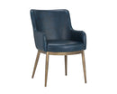 Sunpan Franklin Dining Armchair - Beige Linen/Bravo Cream/ Vintage Black/Vintage Blue