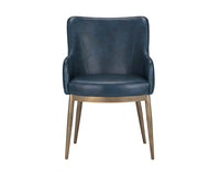 Sunpan Franklin Dining Armchair - Beige Linen/Bravo Cream/ Vintage Black/Vintage Blue