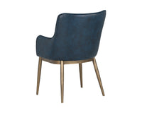 Sunpan Franklin Dining Armchair - Beige Linen/Bravo Cream/ Vintage Black/Vintage Blue